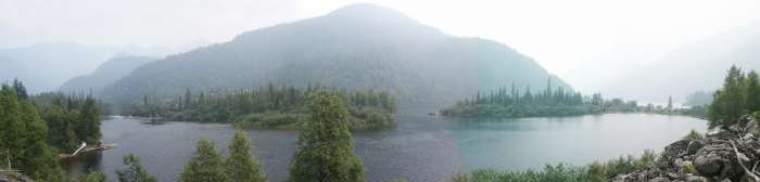 Панорама Соболинного озера.